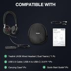 Yealink UH38 Bluetooth USB Wired Headset, Work Headset - Image 7