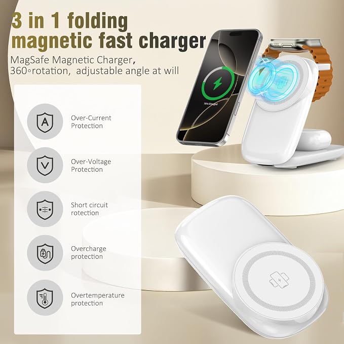 Foldable Wireless Charger, Fast Max Charging - Image 4