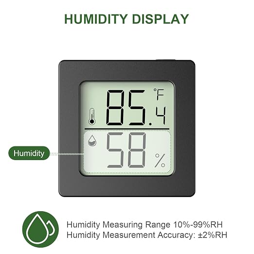 2 Pcs Digital Hygrometer Indoor Thermometer Humidity Meter Room Thermometer - Image 4