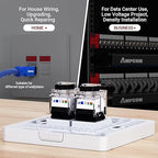 AMPCOM CAT6A UTP RJ45 Keystone Jack 50u Gold Plating Reusable Ethernet Wall Jack - Image 5