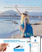 CloudValley Magnetic 4-in-1 Multifunctional Selfie Stick Tripod, Mini Portable - Image 7