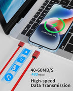 Magnetic Charging Cable 3A Fast Charging 3 in 1 Magnetic Phone Charger - Image 3