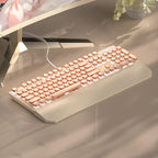 MageGee Typewriter Mechanical Gaming Keyboard, Retro Punk Creamy Round Keycaps - Image 7