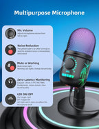 USB Gaming Microphone for PC, Computer Mic - Image 2