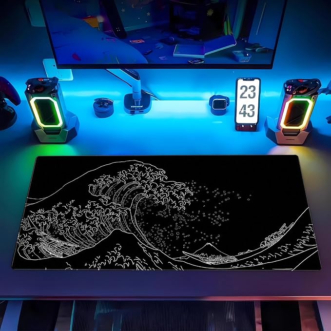 Japanese Great Wave Off Kanagawa Gaming Mouse Pad - Image 7
