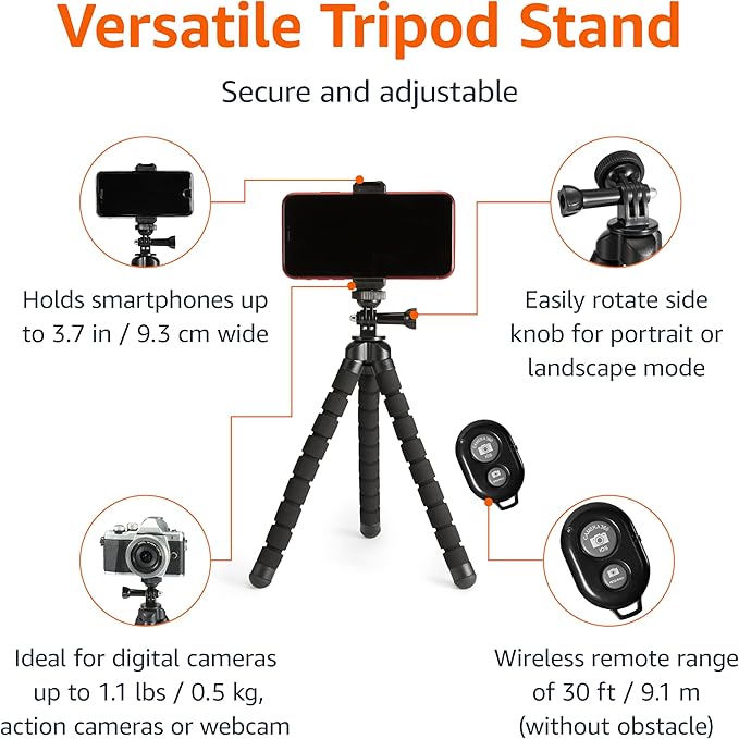 Amazon Basics Portable and Flexible Tripod - Image 2