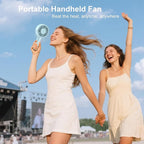 Portable Handheld Fan, USB Personal Fan Rechargeable Battery Operated 10H - Image 5