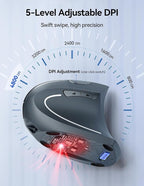 TECKNET Ergonomic Wireless Mouse, Rechargeable Mouse Wireless Silent - Image 6