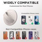 Magnetic Phone Ring Grip Holder, Silicone Finger Loop Grip, Compatible - Image 7