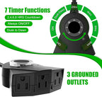 Outdoor Light Sensor Timer, 24 Hours Heavy Duty Waterproof Outlet Timer - Image 5