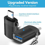 USB C to USB Adapter 4 Pack, USBC Male to USB A 3.0 Female OTG Adapter - Image 3
