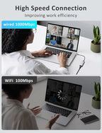 VIOY USB C to Ethernet Adapter, 1Gbps RJ45 to USB C Network Adapter, Portable - Image 5