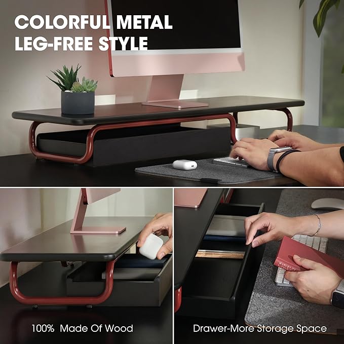 Fenge Dual Monitor Riser, 37 Inch Monitor Stand - Image 3