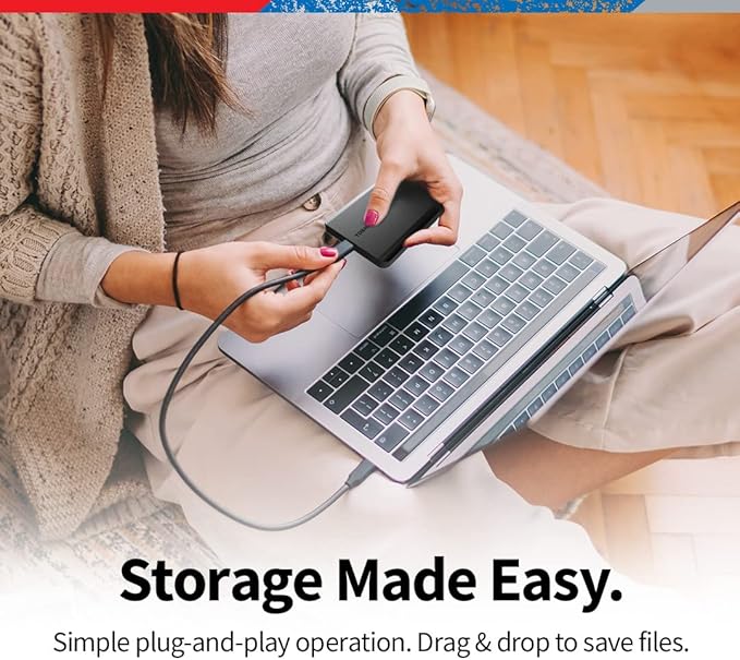 Toshiba Canvio Basics 4TB Portable External Hard Drive USB 3.0 - Image 3