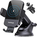 Wireless Car Charger, 15W Fast Charging Auto Clamping Phone Holders by CHGeek