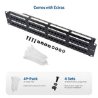 Cable Matters 48 Port Patch Panel Rackmount or Wall Mount 19-Inch - Image 7