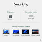 Plugable USB C Docking Station Dual Monitor, USB4 40G 100W Laptop Charging Dock - Image 5