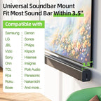 USX MOUNT Soundbar Mount for Samsung, Onn & More Sound Bar Mounts-Universal - Image 2