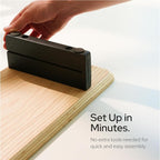 KIVY Dual Monitor Riser With Integrated Metal Shelf - Image 5