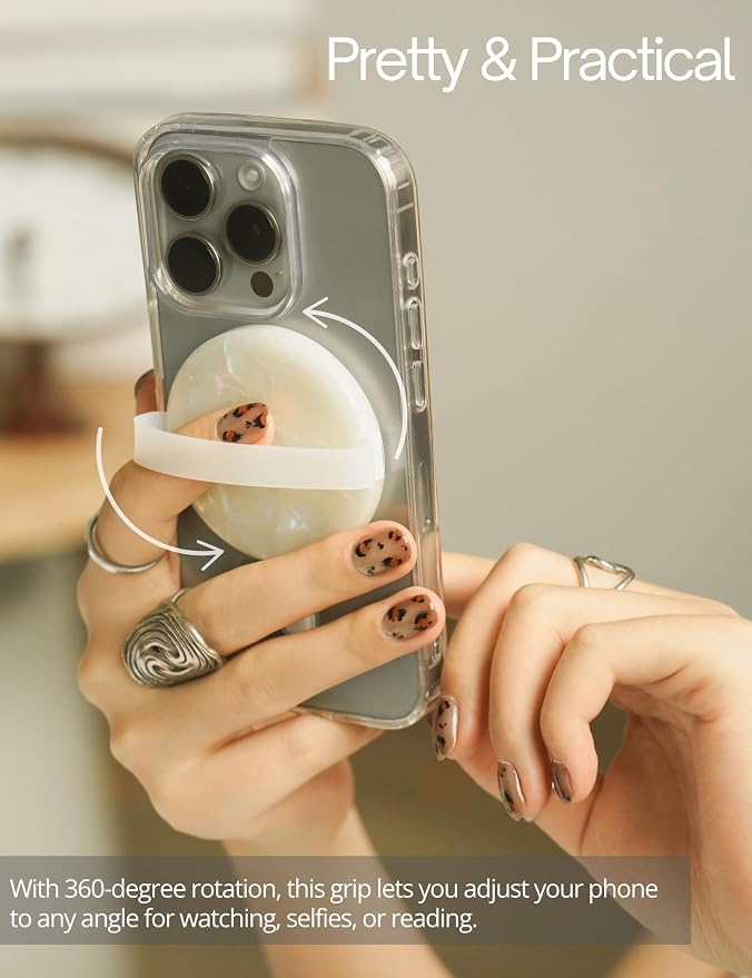 Heesch Magnetic Ring for Phone Case Loopy Phone Grip Strap Holder for Back of - Image 3
