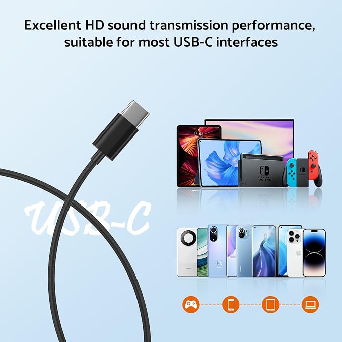 USB C Headphone with Microphone 3 Pack, Type C Wired Earbuds with Noise - Image 4