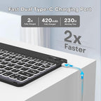 YBING for iPad A16 Case with Keyboard 11th &10th Generation, 360 Rotation - Image 6