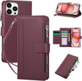 Compatible with iPhone 14 Pro Max Wallet Phone Case-PU Leather Magnetic Flip by KYFSJPT