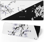 Japanese Life Death Keyboard Mat, Japanese Sakura Pagoda Sun Mouse Pad by Brecoy