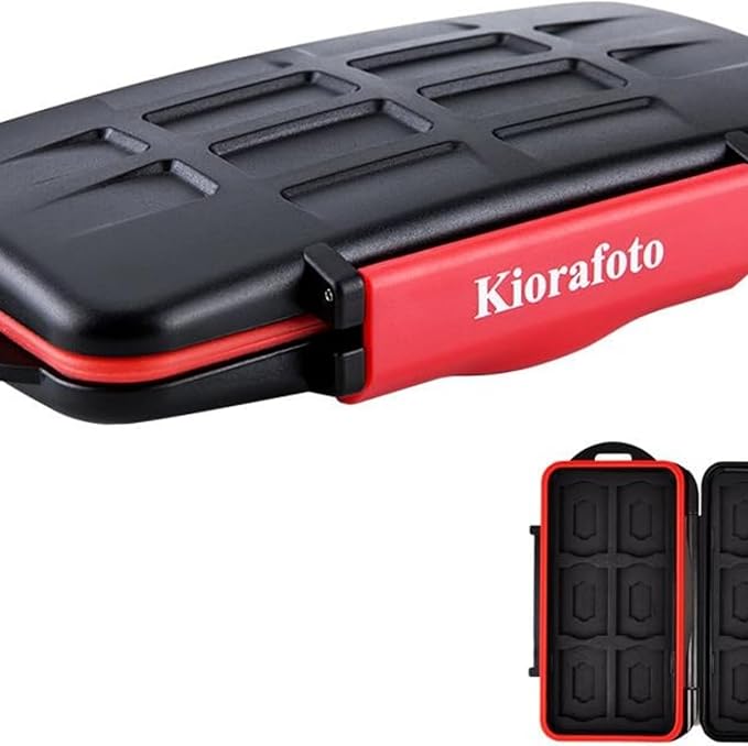 Kiorafoto Professional IPX5 Water-Resistant Anti-Shock Holder Storage SD SDHC - Image 8
