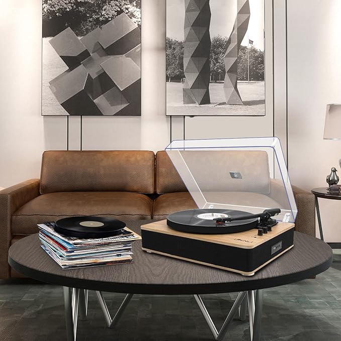 Vinyl Record Player 3-Speed Belt-Drive Turntable - Image 8