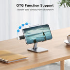 BORLTER CLAMP OTG Micro/USB-C Adapter 2Pack, USB C to USB Adapter 3.0, Micro - Image 5