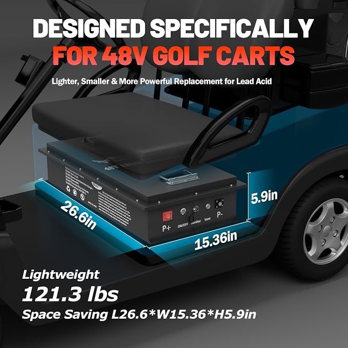 48V 135Ah Golf Cart Lithium LiFePO4 Battery - Image 2