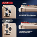 Compatible with iPhone 16 Pro Camera Lens Protector, 9H Metal Tempered Glass - Image 2