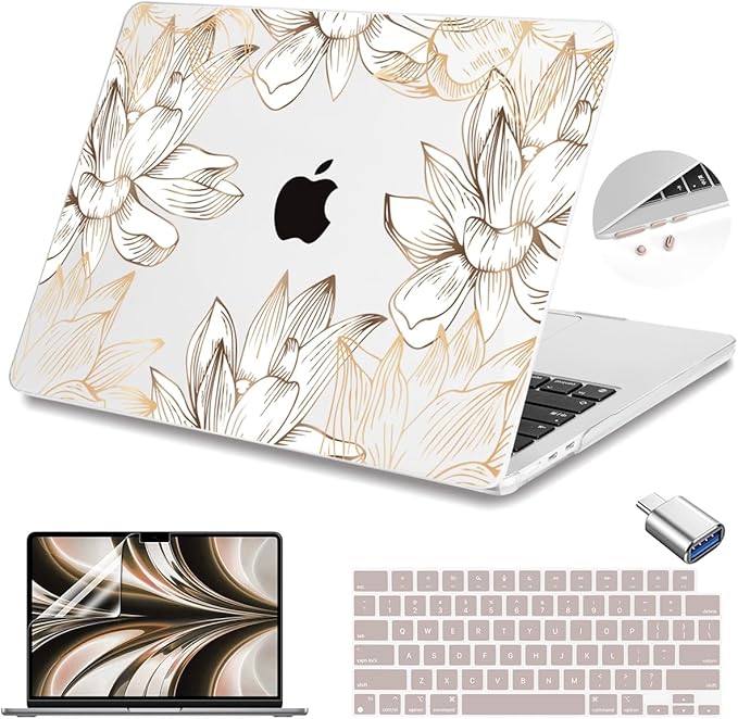 Teryeefi Compatible with M4 MacBook Air 13.6 inch Case 2022-2025 Release M3 by Teryeefi