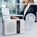 LEOTEC AM FM Radio Transistor Radio Battery or AC Powered - Image 2