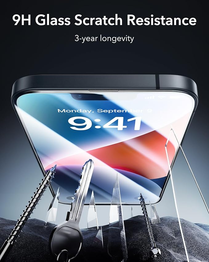 ESR 3 Pack 9H+ Glass for iPhone 13 Pro Max/iPhone 14 Plus Screen Protector - Image 7