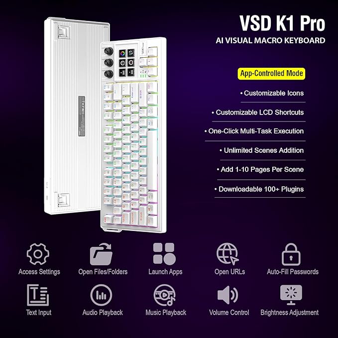 K1 Pro Macro Keyboard, Wired Only Full-Key Programmable On-Board Keypad - Image 5