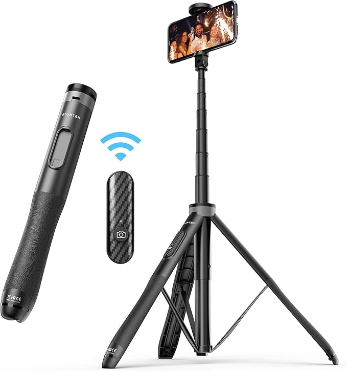 ATUMTEK 51" Selfie Stick Tripod, All in One Extendable Phone Tripod Stand by ATUMTEK