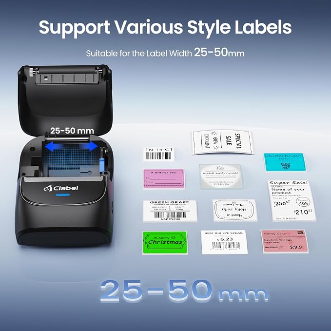 CLABEL Thermal Label Maker Machine: 221B Bluetooth Label Maker Machine - Image 3