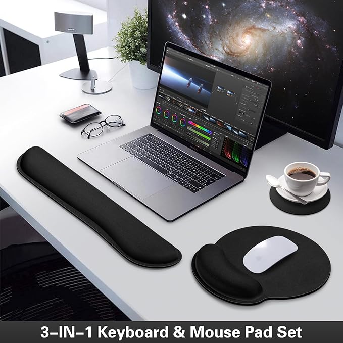 Ergonomic Keyboard Wrist Rest, Mouse Pad - Image 2