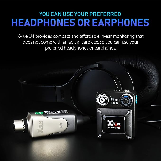 Xvive U4 Wireless in-Ear Monitor System Transmitter and Beltpack Receiver - Image 5