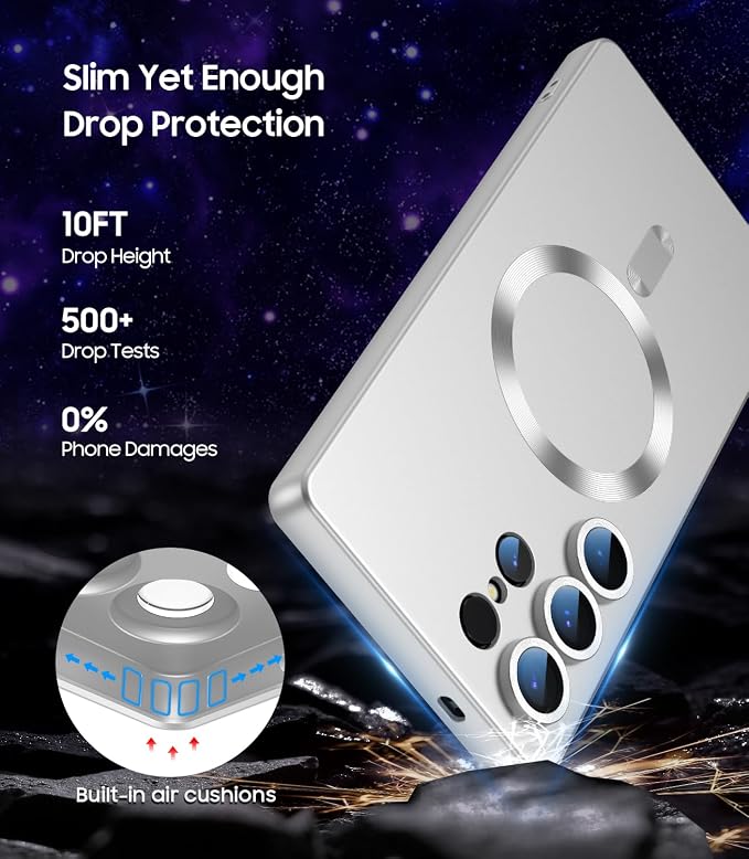 Magnetic for Samsung Galaxy S25 Ultra Case Slim Soft Silicone Bumper Shockproof - Image 5