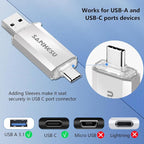 3.0 USB C Flash Drive, USB-A & Type-C OTG Thumb Stick, Dual Memory Sticks - Image 5