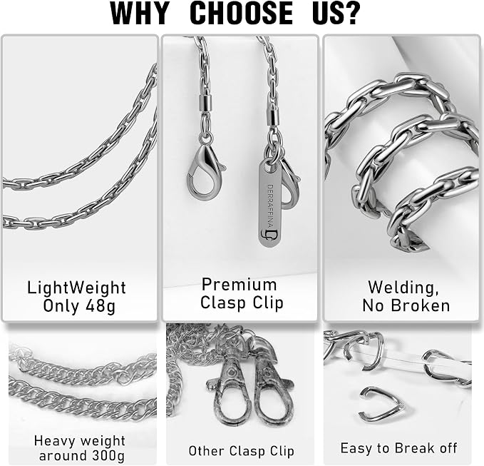 Metal Phone Chain, Crossbody Detachable Phone Lanyard - Image 3