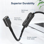 Itramax USB On Off Switch Cable, USB Extension Cable Support Data and Power 6.6 - Image 3