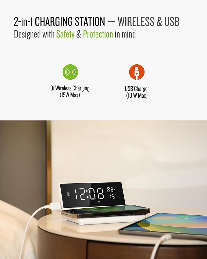 Soundfreaq Charge Rise II, SFQ-20: Digital Alarm Clock, - Image 4