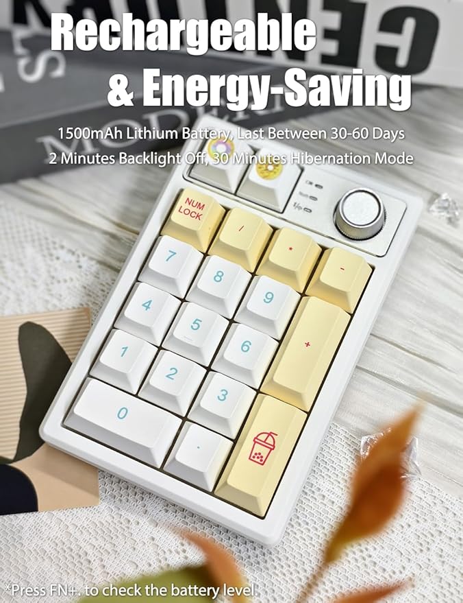Gasket Creamy Mechanical Numpad Programmable Macro Keypad Wireless - Image 7