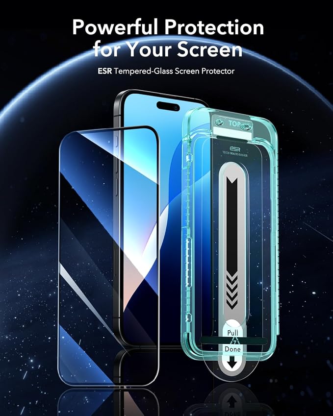 ESR 3 Pack for iPhone 16 Plus/iPhone 15 Plus Screen Protector, Full Coverage - Image 2