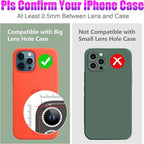 AGVEE 3+3 6 Pack for iPhone 12 Pro Max 6.7" Camera Lens Cover Protector - Image 3