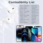 2 Packs-for iPhone Headphones Wired Earbuds/Earphones Nosie Reduction Built-in - Image 5